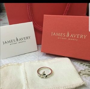 James Avery H initial ring
